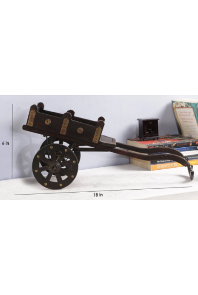 Brown Solid Wood Showpiece